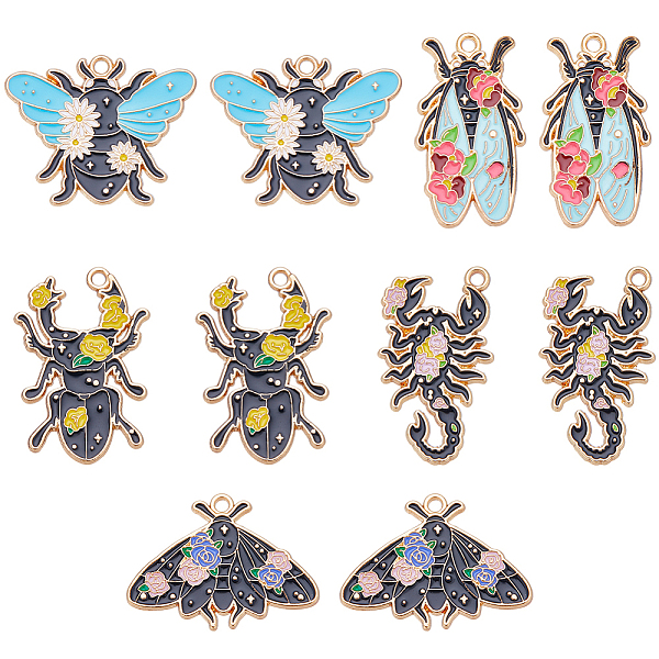 PandaHall SUNNYCLUE 20Pcs 5 Style Insect Series Alloy Enamel Pendants, Light Gold, Bees/Beetle/Butterfly/Scorpion/Cicada, Mixed Color..., Multicolor
PandaHall SUNNYCLUE 20Pcs 5 Style Insect Series Alloy Enamel Pendants, Light Gold, Bees/Beetle/Butterfly/Scorpion/Cicada, Mixed Color..., Multicolor