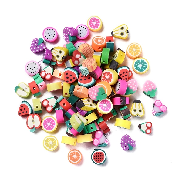 PandaHall 100Pcs Handmade Polymer Clay Fruit Theme Beads, Mixed Color, 7x8x4mm, Hole: 2mm, 100pcs/set Polymer Clay Fruit Multicolor
PandaHall 100Pcs Handmade Polymer Clay Fruit Theme Beads, Mixed Color, 7x8x4mm, Hole: 2mm, 100pcs/set Polymer Clay Fruit Multicolor