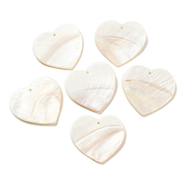 PandaHall Natural Freshwater Shell Pendants, Heart Charms, White, 42~43x44.5~46x3~3.5mm, Hole: 1.8mm Freshwater Shell Heart White
PandaHall Natural Freshwater Shell Pendants, Heart Charms, White, 42~43x44.5~46x3~3.5mm, Hole: 1.8mm Freshwater Shell Heart White