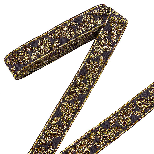 PandaHall Ethnic Style Embroidery Polyester Ribbons, Jacquard Ribbon, Garment Accessories, Black, Flat, Floral Pattern, 1-1/8 inch(30mm)...
PandaHall Ethnic Style Embroidery Polyester Ribbons, Jacquard Ribbon, Garment Accessories, Black, Flat, Floral Pattern, 1-1/8 inch(30mm)...