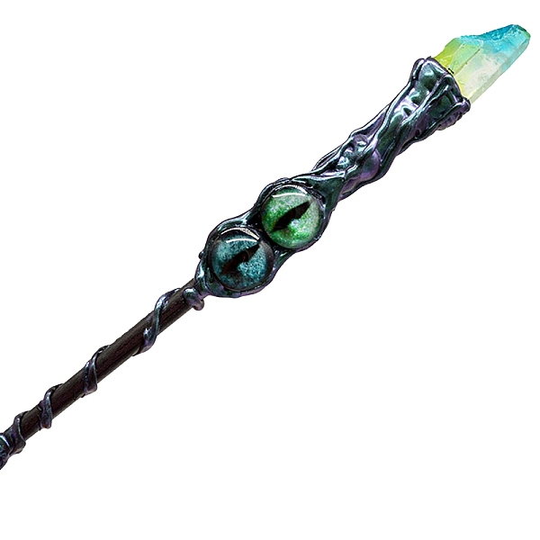 PandaHall Natural Quartz Witch Magic Stick, Cosplay Evil Eye Magic Wand, for Witches and Wizards, 350mm Quartz Evil Eye
PandaHall Natural Quartz Witch Magic Stick, Cosplay Evil Eye Magic Wand, for Witches and Wizards, 350mm Quartz Evil Eye