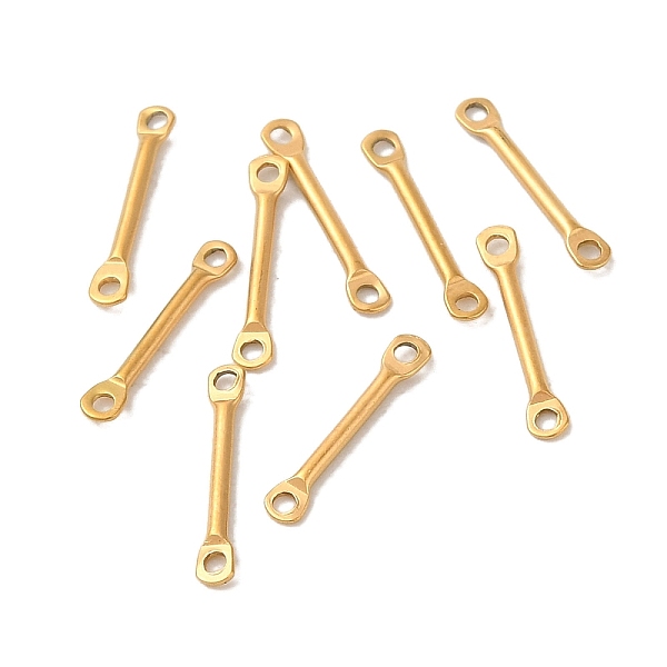 PandaHall Ion Plating(IP) 304 Stainless Steel Connector Charms, Bar Links, Real 18K Gold Plated, 12x2x1mm, Hole: 1mm 304 Stainless Steel...
PandaHall Ion Plating(IP) 304 Stainless Steel Connector Charms, Bar Links, Real 18K Gold Plated, 12x2x1mm, Hole: 1mm 304 Stainless Steel...
