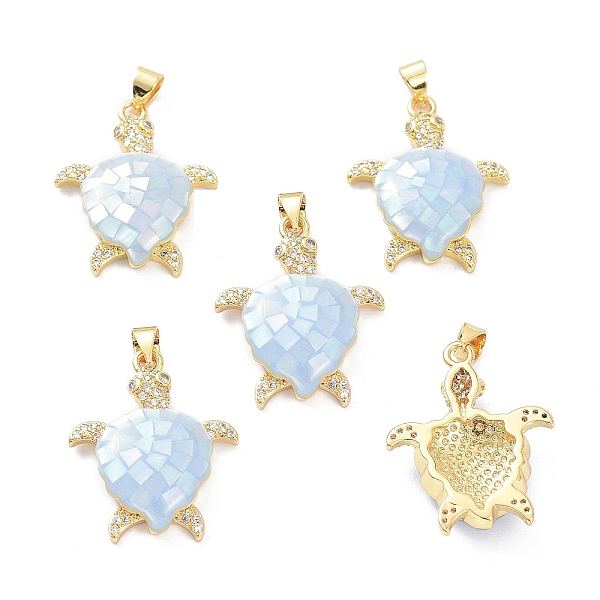 PandaHall Real 18K Gold Plated Brass Micro Pave Clear Cubic Zirconia Pendants, with Shell filled in Enamel, Long-Lasting Plated, Turtle...
PandaHall Real 18K Gold Plated Brass Micro Pave Clear Cubic Zirconia Pendants, with Shell filled in Enamel, Long-Lasting Plated, Turtle...