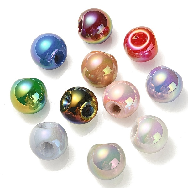 PandaHall UV Plating Rainbow Iridescent Acrylic Beads, Round, Mixed Color, 18.5x19x19mm, Hole: 4mm Acrylic Round Multicolor
PandaHall UV Plating Rainbow Iridescent Acrylic Beads, Round, Mixed Color, 18.5x19x19mm, Hole: 4mm Acrylic Round Multicolor