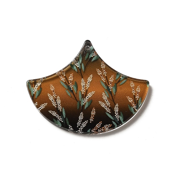PandaHall Printed Acrylic Pendants, Fan with Flower, Saddle Brown, 32x39.5x2mm, Hole: 1.6mm Acrylic Fan
PandaHall Printed Acrylic Pendants, Fan with Flower, Saddle Brown, 32x39.5x2mm, Hole: 1.6mm Acrylic Fan