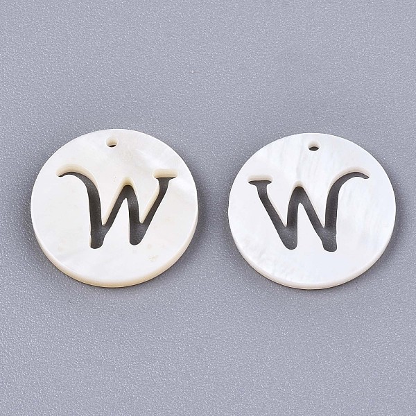 PandaHall Natural Freshwater Shell Charms, Flat Round with Hollow Out Letter, Letter.W, 14.5x1.5mm, Hole: 0.9mm Freshwater Shell Letter W
PandaHall Natural Freshwater Shell Charms, Flat Round with Hollow Out Letter, Letter.W, 14.5x1.5mm, Hole: 0.9mm Freshwater Shell Letter W