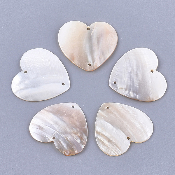 PandaHall Freshwater Shell Links connectors, Heart, Creamy White, 42x45x2~3mm, Hole: 2mm Shell Heart
PandaHall Freshwater Shell Links connectors, Heart, Creamy White, 42x45x2~3mm, Hole: 2mm Shell Heart