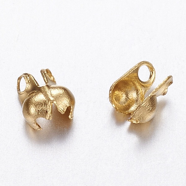 PandaHall Ion Plating(IP) 304 Stainless Steel Bead Tips, Calotte Ends, Clamshell Knot Cover, Golden, 6x4mm, Hole: 1.5mm 304 Stainless Steel
PandaHall Ion Plating(IP) 304 Stainless Steel Bead Tips, Calotte Ends, Clamshell Knot Cover, Golden, 6x4mm, Hole: 1.5mm 304 Stainless Steel