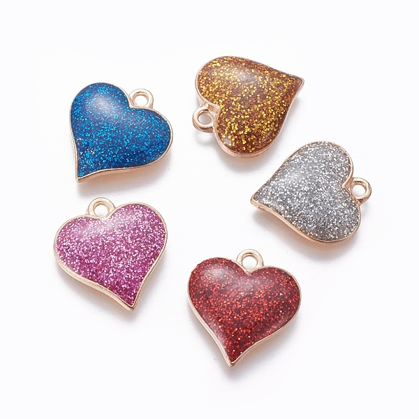 PandaHall Alloy Enamel Pendants, Heart, Light Gold, Mixed Color, 17.2x15.8x3.2mm, Hole: 1.5mm Alloy+Enamel Heart Multicolor
PandaHall Alloy Enamel Pendants, Heart, Light Gold, Mixed Color, 17.2x15.8x3.2mm, Hole: 1.5mm Alloy+Enamel Heart Multicolor