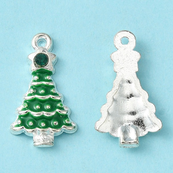 PandaHall Alloy Enamel Pendants, Cadmium Free & Lead Free, with Rhinestones, Christmas Tree, Green, Silver Color Plated, Green, about 21mm...
PandaHall Alloy Enamel Pendants, Cadmium Free & Lead Free, with Rhinestones, Christmas Tree, Green, Silver Color Plated, Green, about 21mm...