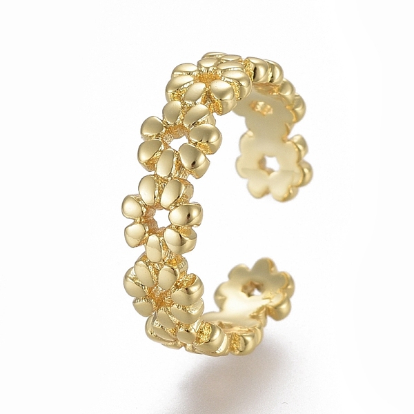 PandaHall Adjustable Brass Toe Rings, Open Cuff Rings, Open Rings, Flower, Golden, Size 4, Inner Diameter: 14.5mm Brass
PandaHall Adjustable Brass Toe Rings, Open Cuff Rings, Open Rings, Flower, Golden, Size 4, Inner Diameter: 14.5mm Brass