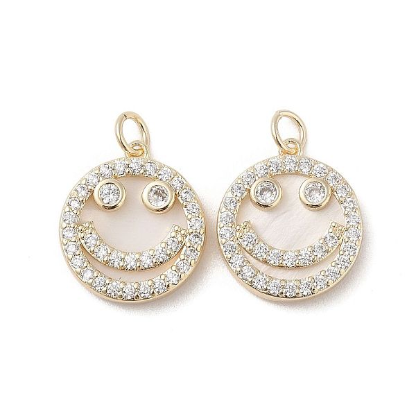 PandaHall Brass Pendants Pave Shell, with Clear Cubic Zirconia, Round with Smiling Face, Golden, 18x16x3mm Brass+Cubic Zirconia+Shell Round...
PandaHall Brass Pendants Pave Shell, with Clear Cubic Zirconia, Round with Smiling Face, Golden, 18x16x3mm Brass+Cubic Zirconia+Shell Round...