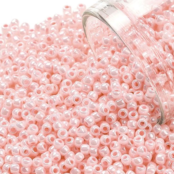 PandaHall TOHO Round Seed Beads, Japanese Seed Beads, (126) Opaque Luster Baby Pink, 11/0, 2.2mm, Hole: 0.8mm, about 5555pcs/50g Glass Pink
PandaHall TOHO Round Seed Beads, Japanese Seed Beads, (126) Opaque Luster Baby Pink, 11/0, 2.2mm, Hole: 0.8mm, about 5555pcs/50g Glass Pink