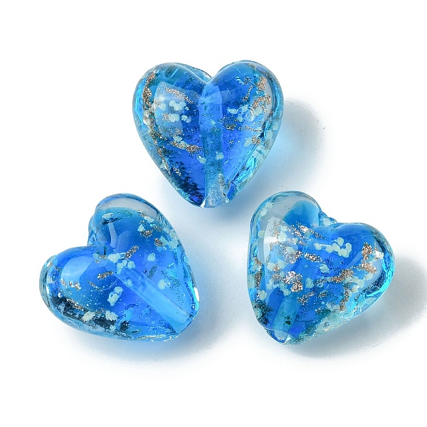 PandaHall Luminous Handmade Gold Sand Lampwork Beads, Glow in the Dark, Heart, Dodger Blue, 20.5x20x12mm, Hole: 1.8mm Lampwork Heart
PandaHall Luminous Handmade Gold Sand Lampwork Beads, Glow in the Dark, Heart, Dodger Blue, 20.5x20x12mm, Hole: 1.8mm Lampwork Heart
