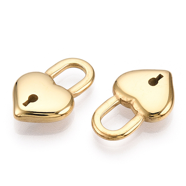 PandaHall Valentine's Day 304 Stainless Steel Pendants, Manual Polishing, Heart Padlock Charms, Real 14K Gold Plated, 19x12x3.5mm, Hole...
PandaHall Valentine's Day 304 Stainless Steel Pendants, Manual Polishing, Heart Padlock Charms, Real 14K Gold Plated, 19x12x3.5mm, Hole...