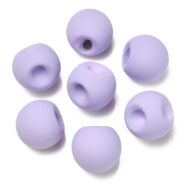 PandaHall Rubberized Acrylic Beads, Round, Top Drilled, Lilac, 18x18x18mm, Hole: 3mm Acrylic Round Purple
PandaHall Rubberized Acrylic Beads, Round, Top Drilled, Lilac, 18x18x18mm, Hole: 3mm Acrylic Round Purple