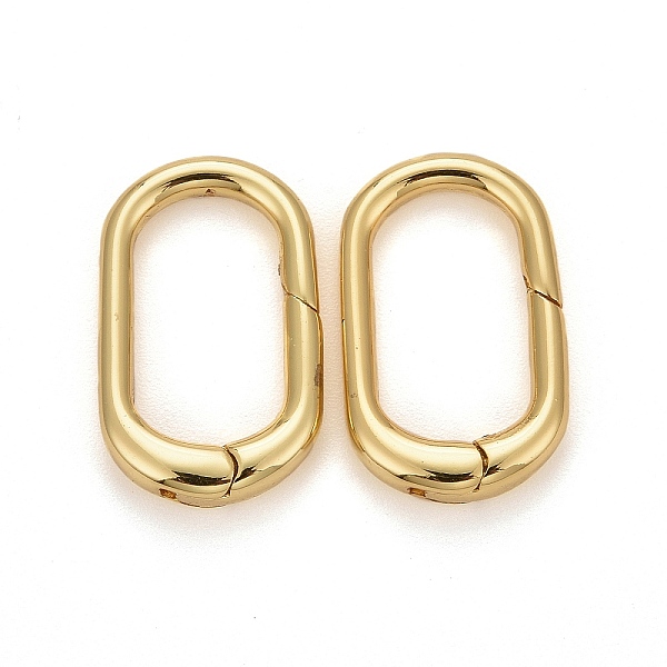 PandaHall Brass Spring Gate Rings, Long-Lasting Plated, Oval, Real 18K Gold Plated, 19.5x12x2.1~3.7mm Brass
PandaHall Brass Spring Gate Rings, Long-Lasting Plated, Oval, Real 18K Gold Plated, 19.5x12x2.1~3.7mm Brass