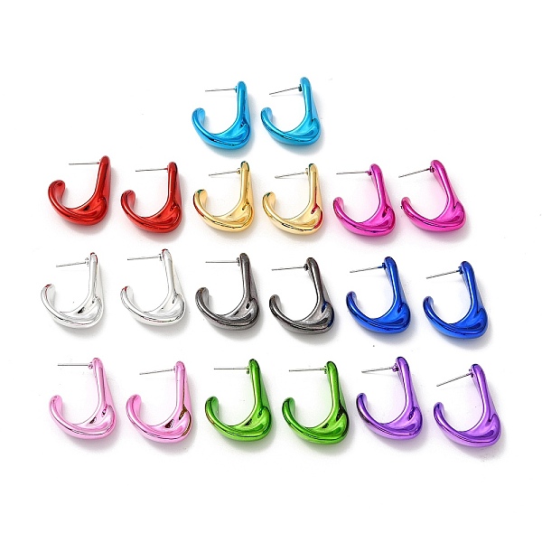 PandaHall Twist Teardrop Acrylic Stud Earrings, Half Hoop Earrings with 316 Surgical Stainless Steel Pins, Mixed Color, 31x8mm Acrylic Twist..., Multicolor
PandaHall Twist Teardrop Acrylic Stud Earrings, Half Hoop Earrings with 316 Surgical Stainless Steel Pins, Mixed Color, 31x8mm Acrylic Twist..., Multicolor