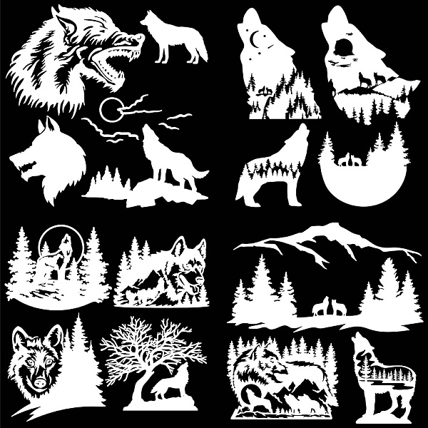 PandaHall 4Pcs 4 Styles PET Waterproof Self-adhesive Car Stickers, Reflective Decals for Car, Motorcycle Decoration, Wolf, 200x200mm...
PandaHall 4Pcs 4 Styles PET Waterproof Self-adhesive Car Stickers, Reflective Decals for Car, Motorcycle Decoration, Wolf, 200x200mm...