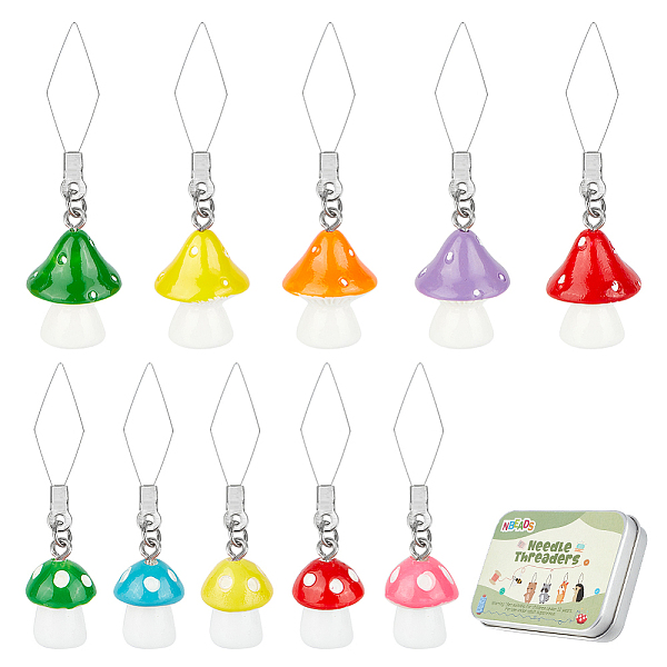 PandaHall 20 Pcs Mushroom Needles Threader, 304 Stainless Steel Wire Loop DIY Needle Threader Hand Sewing Tool Sewing Thread DIY Tools with..., Multicolor
PandaHall 20 Pcs Mushroom Needles Threader, 304 Stainless Steel Wire Loop DIY Needle Threader Hand Sewing Tool Sewing Thread DIY Tools with..., Multicolor
