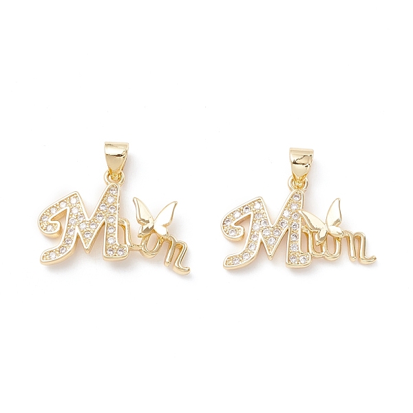 PandaHall Mother's Day Theme Brass Micro Pave Clear Cubic Zirconia Pendants, Word Shapes, Real 18K Gold Plated, 15.5x23x3mm, Hole: 3.5x4mm...
PandaHall Mother's Day Theme Brass Micro Pave Clear Cubic Zirconia Pendants, Word Shapes, Real 18K Gold Plated, 15.5x23x3mm, Hole: 3.5x4mm...