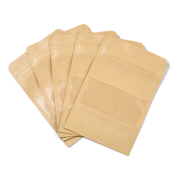 PandaHall Resealable Kraft Paper Bags, Resealable Bags, Small Kraft Paper Stand up Pouch, with Window, Navajo White, 15.2x1.1cm Paper
PandaHall Resealable Kraft Paper Bags, Resealable Bags, Small Kraft Paper Stand up Pouch, with Window, Navajo White, 15.2x1.1cm Paper