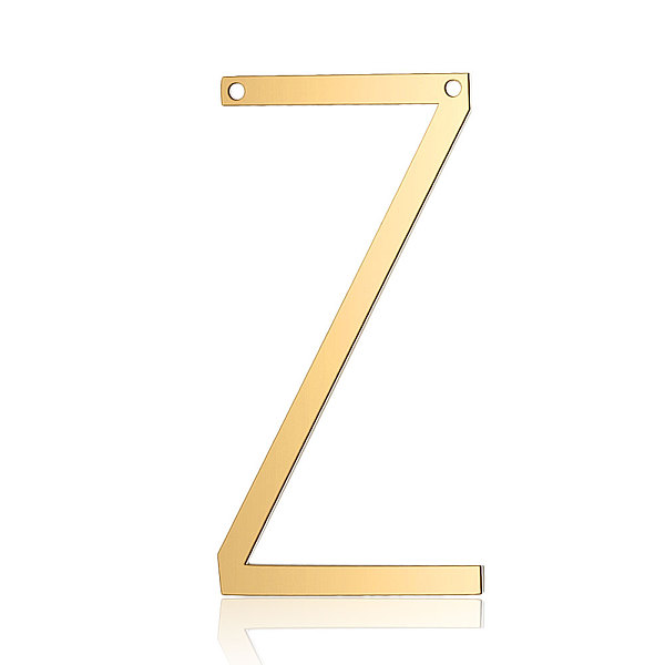 PandaHall 201 Stainless Steel Links connectors, Letter, Golden, Letter.Z, 37x20x1mm, Hole: 1mm 201 Stainless Steel Letter Z
PandaHall 201 Stainless Steel Links connectors, Letter, Golden, Letter.Z, 37x20x1mm, Hole: 1mm 201 Stainless Steel Letter Z