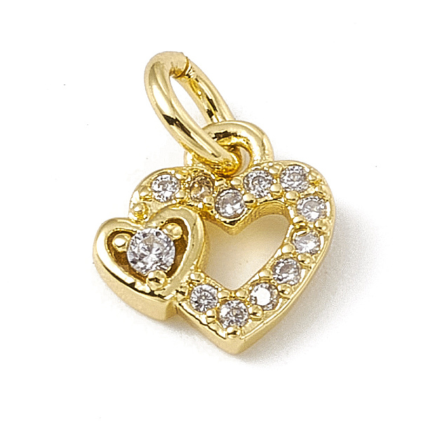 PandaHall Brass Micro Pave Clear Cubic Zirconia Charms, with Open Jump Rings, Heart with Bear, Real 18K Gold Plated, 8x8x2mm, Hole: 2.7mm...
PandaHall Brass Micro Pave Clear Cubic Zirconia Charms, with Open Jump Rings, Heart with Bear, Real 18K Gold Plated, 8x8x2mm, Hole: 2.7mm...