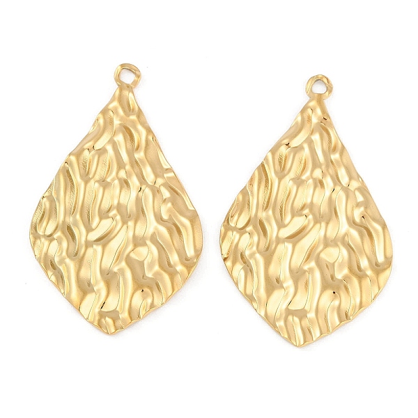 PandaHall Ion Plating(IP) 304 Stainless Steel Big Pendants, Textured Teardrop Charm, Real 18K Gold Plated, 51x30x2.1mm, Hole: 2.5mm 304...
PandaHall Ion Plating(IP) 304 Stainless Steel Big Pendants, Textured Teardrop Charm, Real 18K Gold Plated, 51x30x2.1mm, Hole: 2.5mm 304...