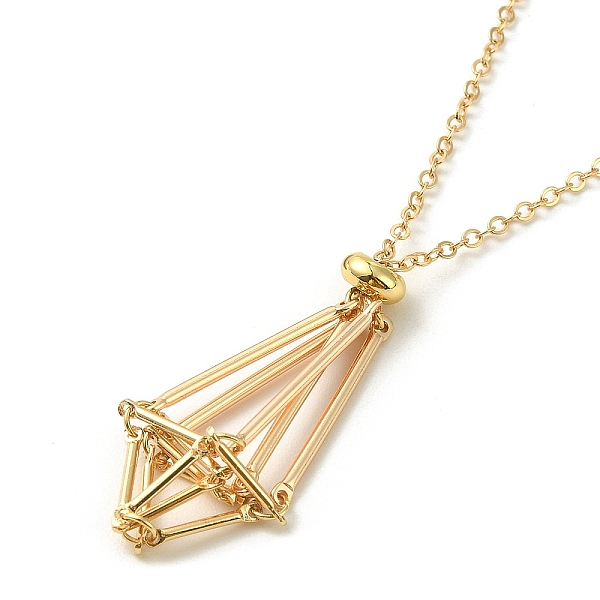 PandaHall Brass Macrame Pouch Empty Stone Holder for Pendant Necklaces Making, with Cable Chains, Golden, 19.49 inch(49.5cm), Pendant: 35mm...
PandaHall Brass Macrame Pouch Empty Stone Holder for Pendant Necklaces Making, with Cable Chains, Golden, 19.49 inch(49.5cm), Pendant: 35mm...