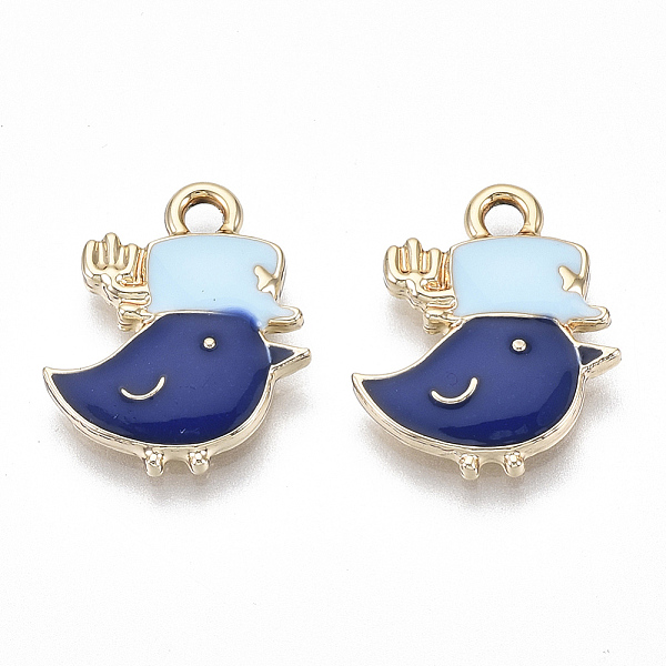 PandaHall Eco-Friendly Zinc Alloy Pendants, with Enamel, Bird, Cadmium Free & Nickel Free & Lead Free, Golden, Midnight Blue, 18x14.5x2.5mm...
PandaHall Eco-Friendly Zinc Alloy Pendants, with Enamel, Bird, Cadmium Free & Nickel Free & Lead Free, Golden, Midnight Blue, 18x14.5x2.5mm...