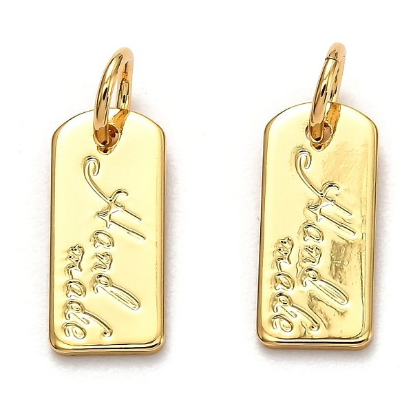 PandaHall Brass Charms, Long-Lasting Plated, with Jump Ring, Card Type with Word Hand Made, Real 18K Gold Plated, 12.5x5.5x0.6mm Brass...
PandaHall Brass Charms, Long-Lasting Plated, with Jump Ring, Card Type with Word Hand Made, Real 18K Gold Plated, 12.5x5.5x0.6mm Brass...