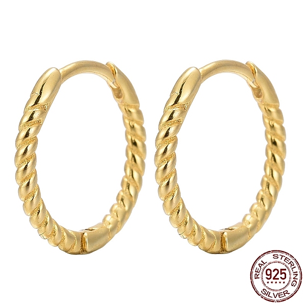 PandaHall Unisex 925 Sterling Silver Hoop Earrings, with S925 Stamp, Golden, 11.5mm, Pin: 0.6mm Sterling Silver
PandaHall Unisex 925 Sterling Silver Hoop Earrings, with S925 Stamp, Golden, 11.5mm, Pin: 0.6mm Sterling Silver