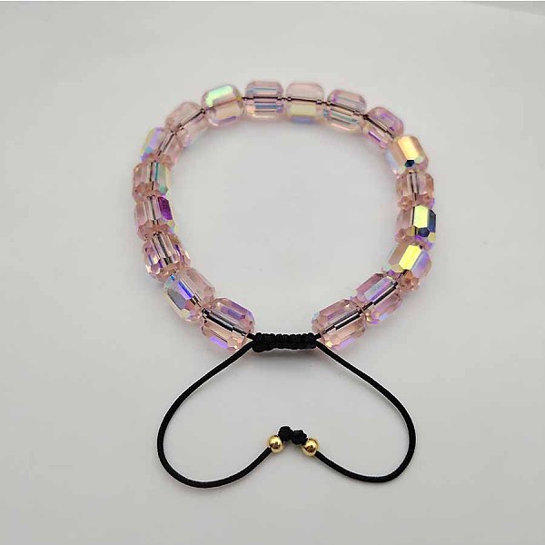 PandaHall Adjustable Electroplated Faceted Cube Glass Braided Beaded Bracelets for Women Men Glass
PandaHall Adjustable Electroplated Faceted Cube Glass Braided Beaded Bracelets for Women Men Glass