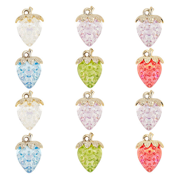 PandaHall ARRICRAFT 10PCS 5Colors Transparent Acrylic with Alloy Pendants, AB Color, Strawberry, Mixed Color, 32x23x17mm, Hole: 3mm Acrylic..., Multicolor
PandaHall ARRICRAFT 10PCS 5Colors Transparent Acrylic with Alloy Pendants, AB Color, Strawberry, Mixed Color, 32x23x17mm, Hole: 3mm Acrylic..., Multicolor