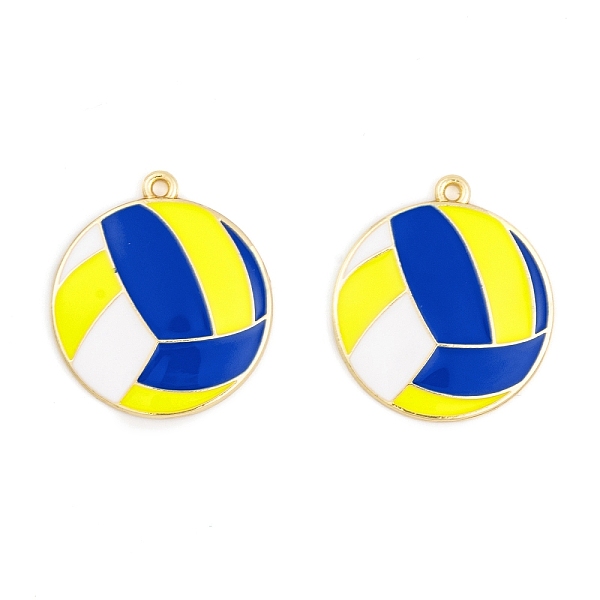 PandaHall Rack Plating Alloy Enamel Pendants, Golden, Volleyball Charm, Medium Blue, 27.5x24.5x3mm, Hole: 1.6mm Alloy+Enamel Volleyball Blue
PandaHall Rack Plating Alloy Enamel Pendants, Golden, Volleyball Charm, Medium Blue, 27.5x24.5x3mm, Hole: 1.6mm Alloy+Enamel Volleyball Blue
