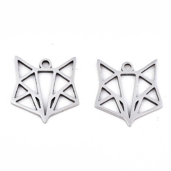 PandaHall 201 Stainless Steel Pendants, Laser Cut, Geometric Fox, Origami Fox, Stainless Steel Color, 15x14x0.9mm, Hole: 1.4mm 201 Stainless...
PandaHall 201 Stainless Steel Pendants, Laser Cut, Geometric Fox, Origami Fox, Stainless Steel Color, 15x14x0.9mm, Hole: 1.4mm 201 Stainless...