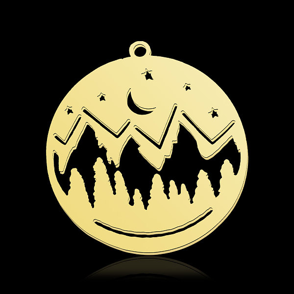 PandaHall 201 Stainless Steel Pendants, Flat Round with Camel, Real 18K Gold Plated, 30x28x1mm, Hole: 1.6mm 201 Stainless Steel Flat Round
PandaHall 201 Stainless Steel Pendants, Flat Round with Camel, Real 18K Gold Plated, 30x28x1mm, Hole: 1.6mm 201 Stainless Steel Flat Round
