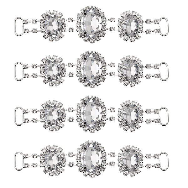PandaHall CHGCRAFT 4Pcs Silver Plated Brass Rhinestone Connector Charms, Oval Links Ornament for Bikini Decoration, Crystal, 23x95x6.5mm..., Clear
PandaHall CHGCRAFT 4Pcs Silver Plated Brass Rhinestone Connector Charms, Oval Links Ornament for Bikini Decoration, Crystal, 23x95x6.5mm..., Clear