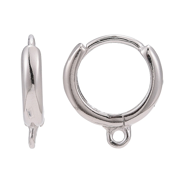 PandaHall Rhodium Plated 925 Sterling Silver Hoop Earrings, with 925 Stamp, Platinum, 14x12x2.5mm, Hole: 1mm Sterling Silver
PandaHall Rhodium Plated 925 Sterling Silver Hoop Earrings, with 925 Stamp, Platinum, 14x12x2.5mm, Hole: 1mm Sterling Silver