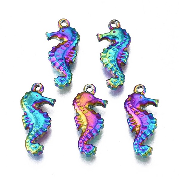 PandaHall Rainbow Color 304 Stainless Steel Pendant Rhinestone Settings, Cadmium Free & Nickel Free & Lead Free, Sea Horse, Fit For 0.5mm...
PandaHall Rainbow Color 304 Stainless Steel Pendant Rhinestone Settings, Cadmium Free & Nickel Free & Lead Free, Sea Horse, Fit For 0.5mm...