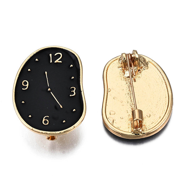 PandaHall Twist Clock Enamel Pin, Light Gold Plated Alloy Brooch for Backpack Clothes, Nickel Free & Lead Free, Black, 30.5x22mm, Pin: 0.7mm...
PandaHall Twist Clock Enamel Pin, Light Gold Plated Alloy Brooch for Backpack Clothes, Nickel Free & Lead Free, Black, 30.5x22mm, Pin: 0.7mm...