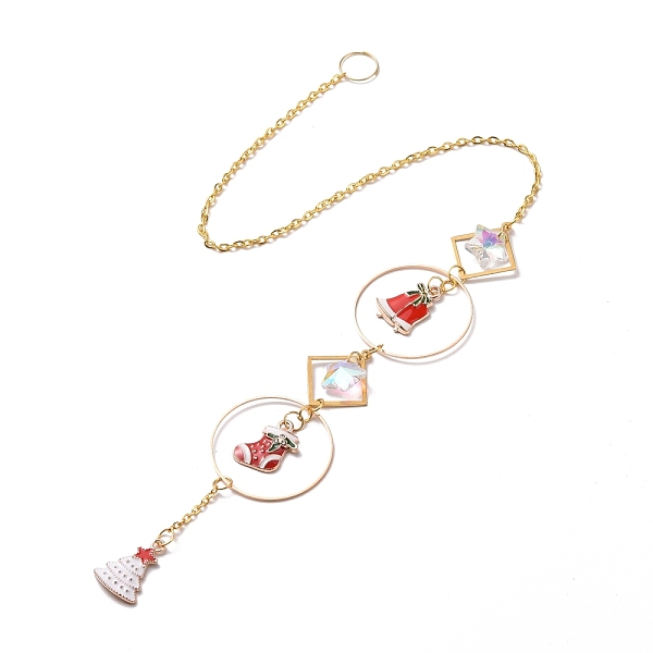 PandaHall Christmas Theme Sun Catcher Glass Pendant Decorations, Artificial Crystal Hanging Ornament, with Brass and Iron Findings & Alloy..., Multicolor
PandaHall Christmas Theme Sun Catcher Glass Pendant Decorations, Artificial Crystal Hanging Ornament, with Brass and Iron Findings & Alloy..., Multicolor
