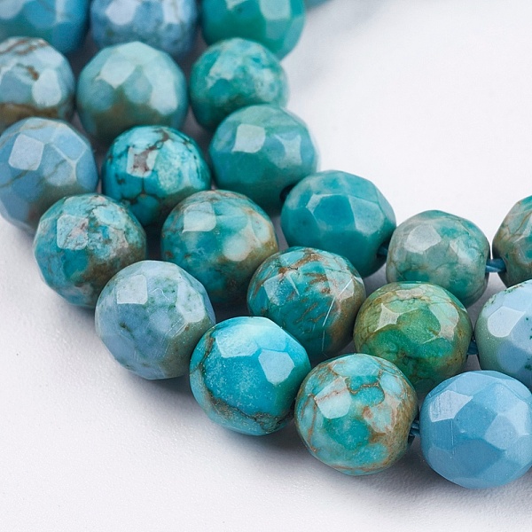 PandaHall Dyed & Heated Natural Magnesite Beads Strands, Faceted, Round, Cyan, 6mm, Hole: 1mm, about 65pcs/strand, 15.7 inch(40cm) Magnesite...
PandaHall Dyed & Heated Natural Magnesite Beads Strands, Faceted, Round, Cyan, 6mm, Hole: 1mm, about 65pcs/strand, 15.7 inch(40cm) Magnesite...