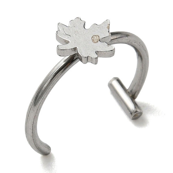 PandaHall 304 Stainless Steel Eyebrow Ring, Lip Piercing and Nose Studs Body Jewelry, Maple Leaf, Stainless Steel Color, 11x12mm, Pin: 1mm...
PandaHall 304 Stainless Steel Eyebrow Ring, Lip Piercing and Nose Studs Body Jewelry, Maple Leaf, Stainless Steel Color, 11x12mm, Pin: 1mm...