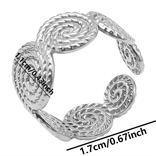 PandaHall Minimalist 304 Stainless Steel Cuff Rings, Flat Round Wide Band Open Rings Stainless Steel Flat Round
PandaHall Minimalist 304 Stainless Steel Cuff Rings, Flat Round Wide Band Open Rings Stainless Steel Flat Round