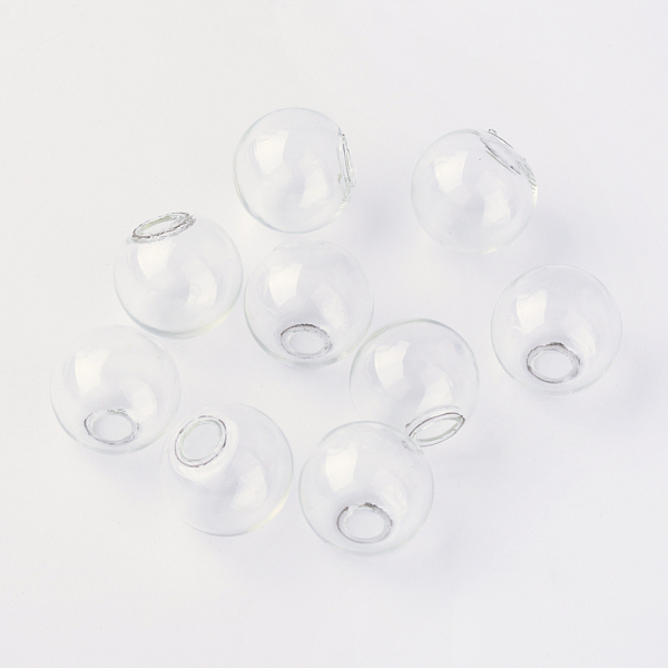 PandaHall Round Mechanized One Hole Blown Glass Globe Ball Bottles, for Stud Earring or Crafts, Clear, 14mm, Hole: 3~5mm Glass Round Clear
PandaHall Round Mechanized One Hole Blown Glass Globe Ball Bottles, for Stud Earring or Crafts, Clear, 14mm, Hole: 3~5mm Glass Round Clear