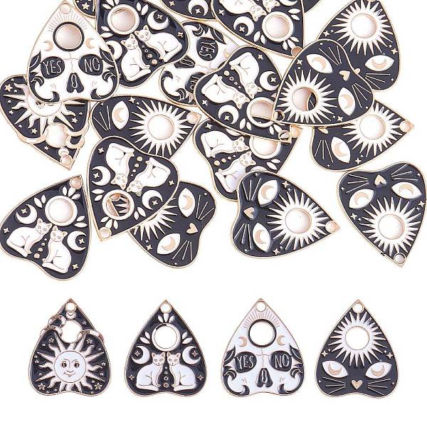 PandaHall 20Pcs 4 Style Alloy Enamel Pendants, Light Gold, Heart, Black, 26x22x1.5mm, Hole: 2mm, 5pcs/style Alloy+Enamel Heart Black
PandaHall 20Pcs 4 Style Alloy Enamel Pendants, Light Gold, Heart, Black, 26x22x1.5mm, Hole: 2mm, 5pcs/style Alloy+Enamel Heart Black