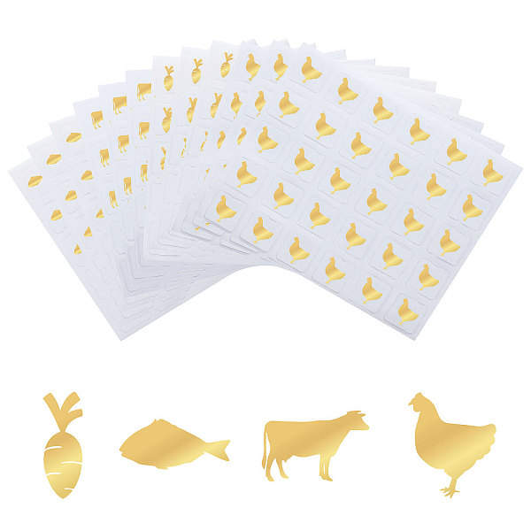 PandaHall Olycraft 40 Sheets 4 Patterns PVC Waterproof Self-Adhesive Sticker Sets, Cartoon Decals for Gift Cards Decoration, Gold Color...
PandaHall Olycraft 40 Sheets 4 Patterns PVC Waterproof Self-Adhesive Sticker Sets, Cartoon Decals for Gift Cards Decoration, Gold Color...
