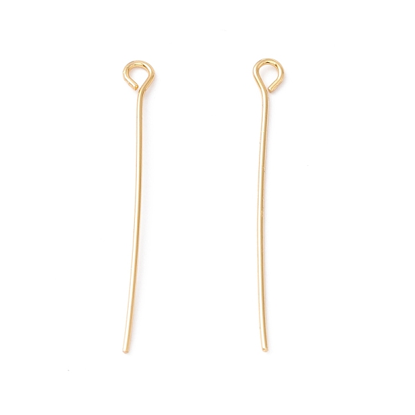 PandaHall Brass Eye Pin, Cadmium Free & Lead Free, Real 18K Gold Plated, 30~30.5x3x0.5mm, 24 Gauge, Hole: 1.6mm Brass
PandaHall Brass Eye Pin, Cadmium Free & Lead Free, Real 18K Gold Plated, 30~30.5x3x0.5mm, 24 Gauge, Hole: 1.6mm Brass